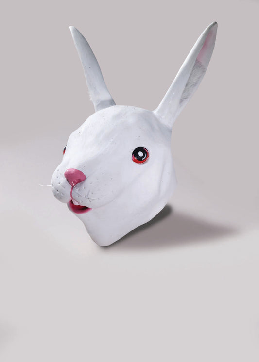Deluxe Latex Animal Mask: Rabbit