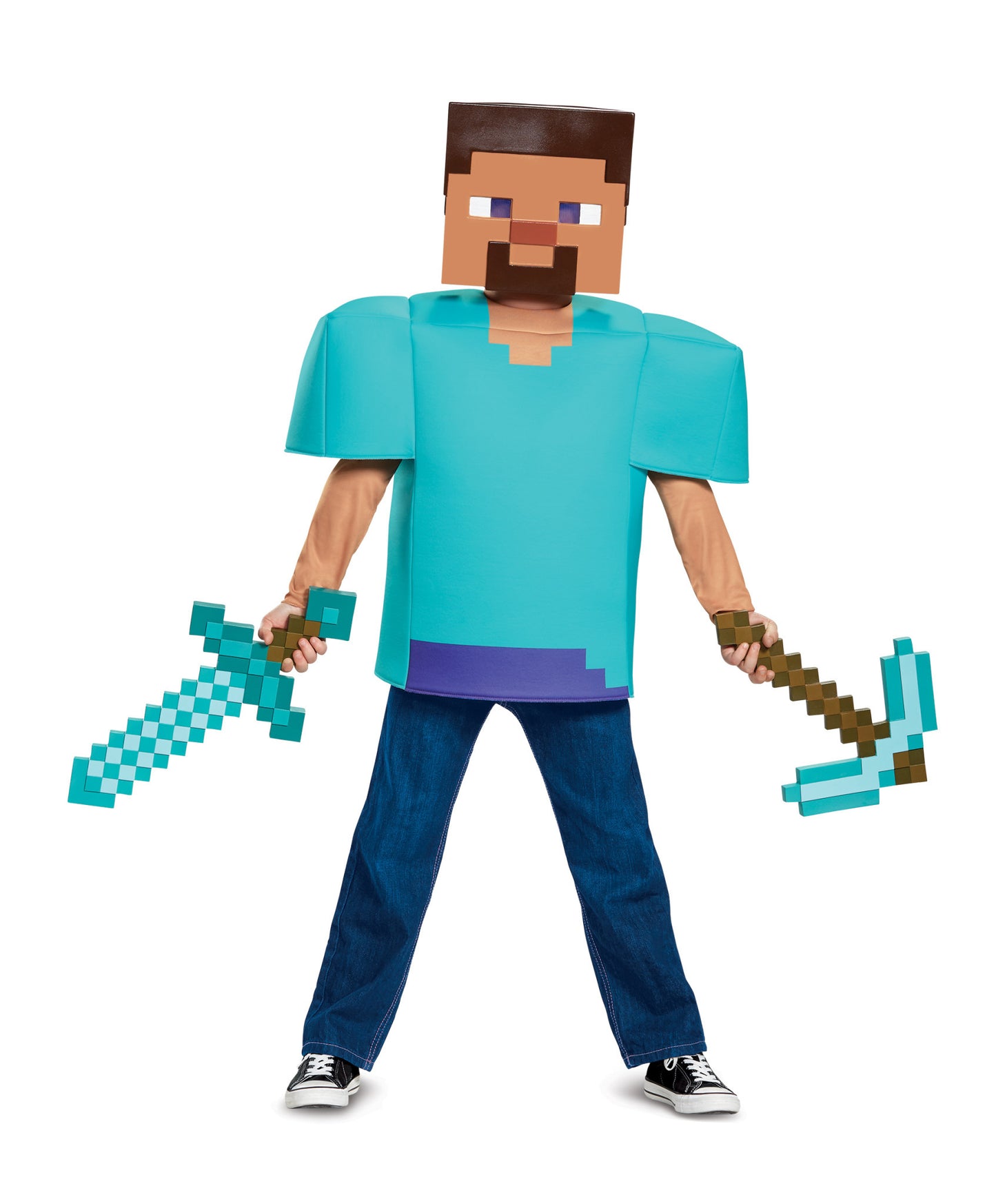 Kids Minecraft Steve Costume (Classic)