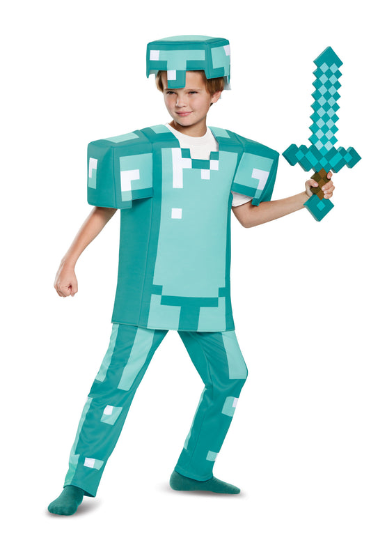 Kids Deluxe Minecraft Armor Costume