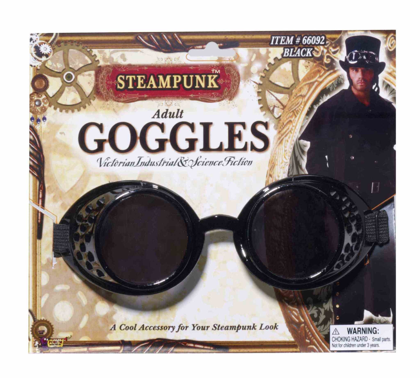 Steampunk Goggles: Black