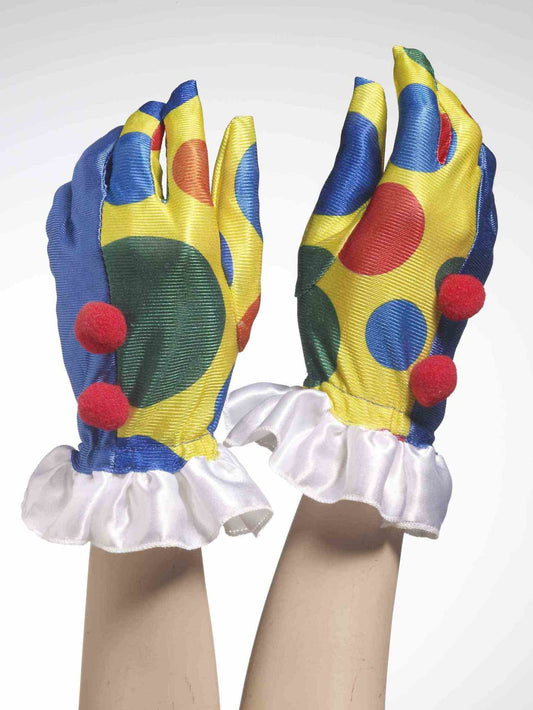 Clown Gloves with Pom Poms