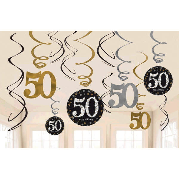 Swirl Decorations - 50th