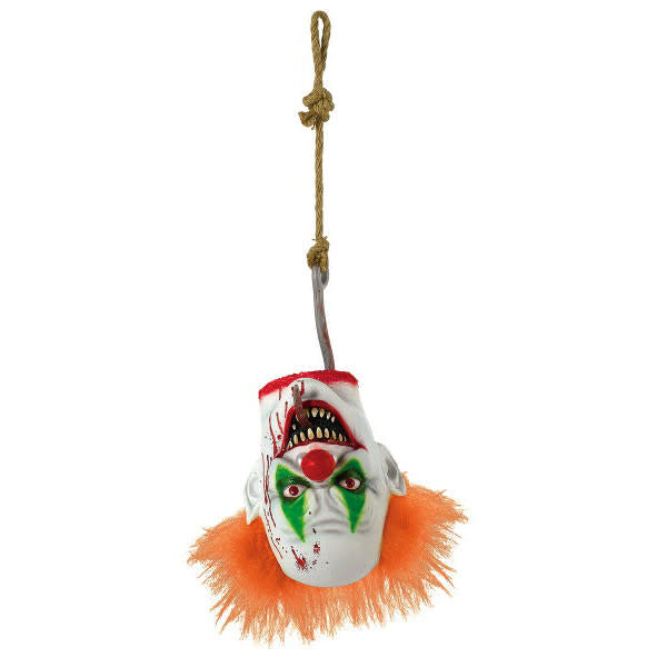 Hanging Head Prop: Creepy Carnival Clown