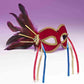Venetian Mask w/ Feathers and Ribbons - Black