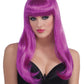 Adult Sassy Long Wig: Neon Purple