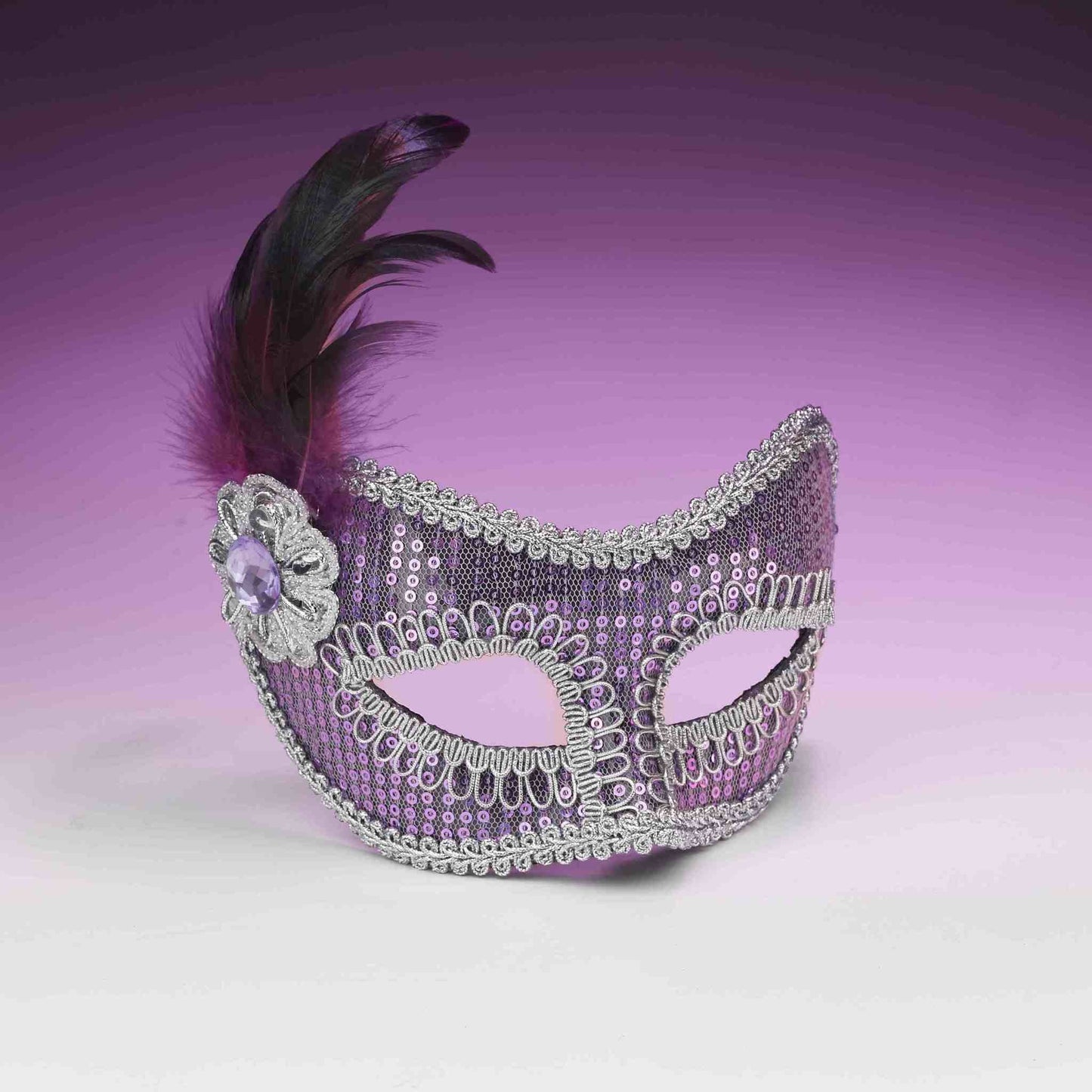 Sequin Fashion Mask - Green
