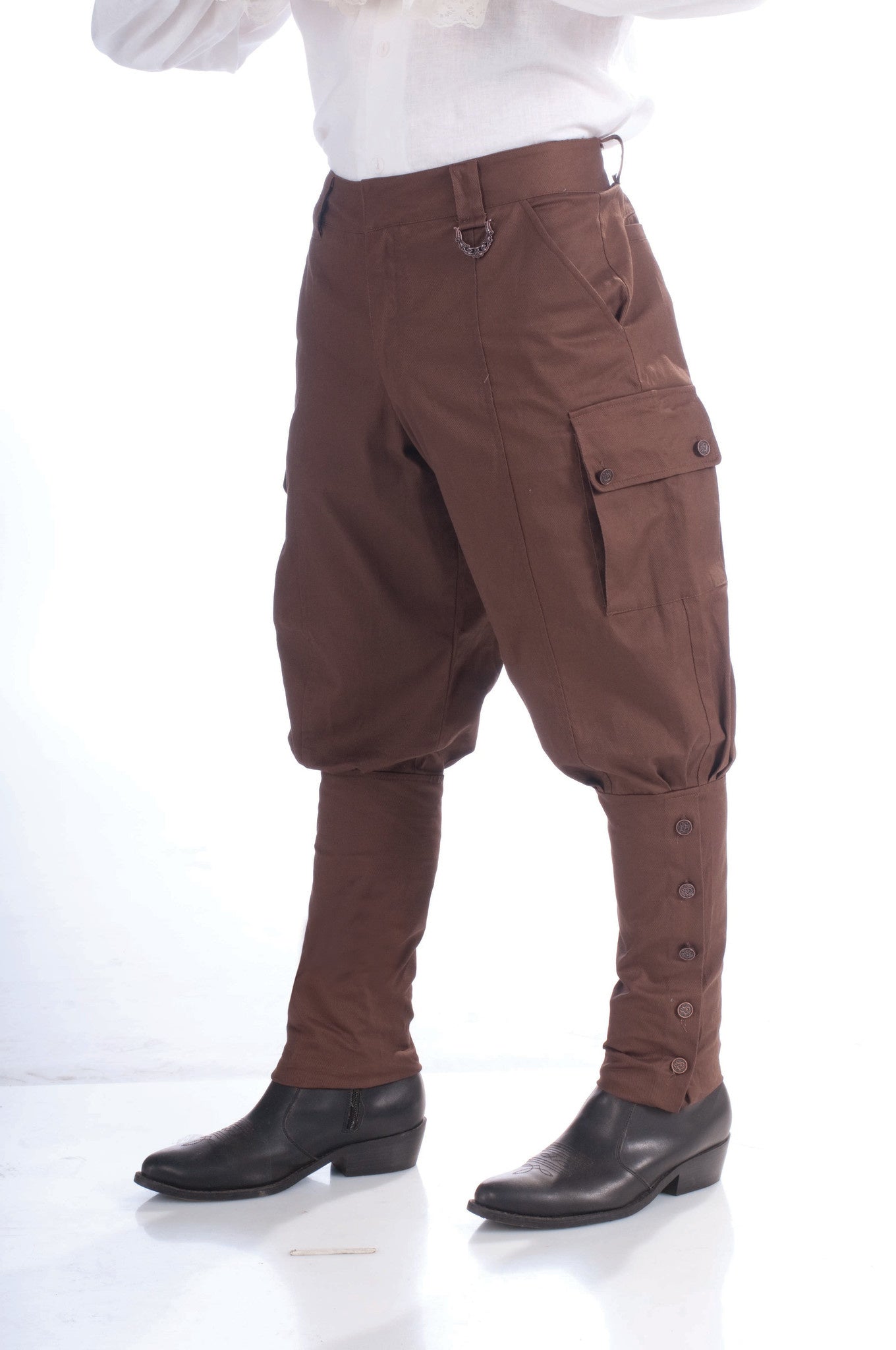 Men's Steampunk Pants: Brown - Standard