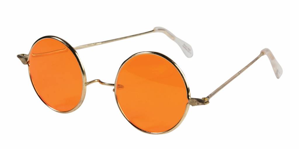 60's Hippie Glasses: Orange
