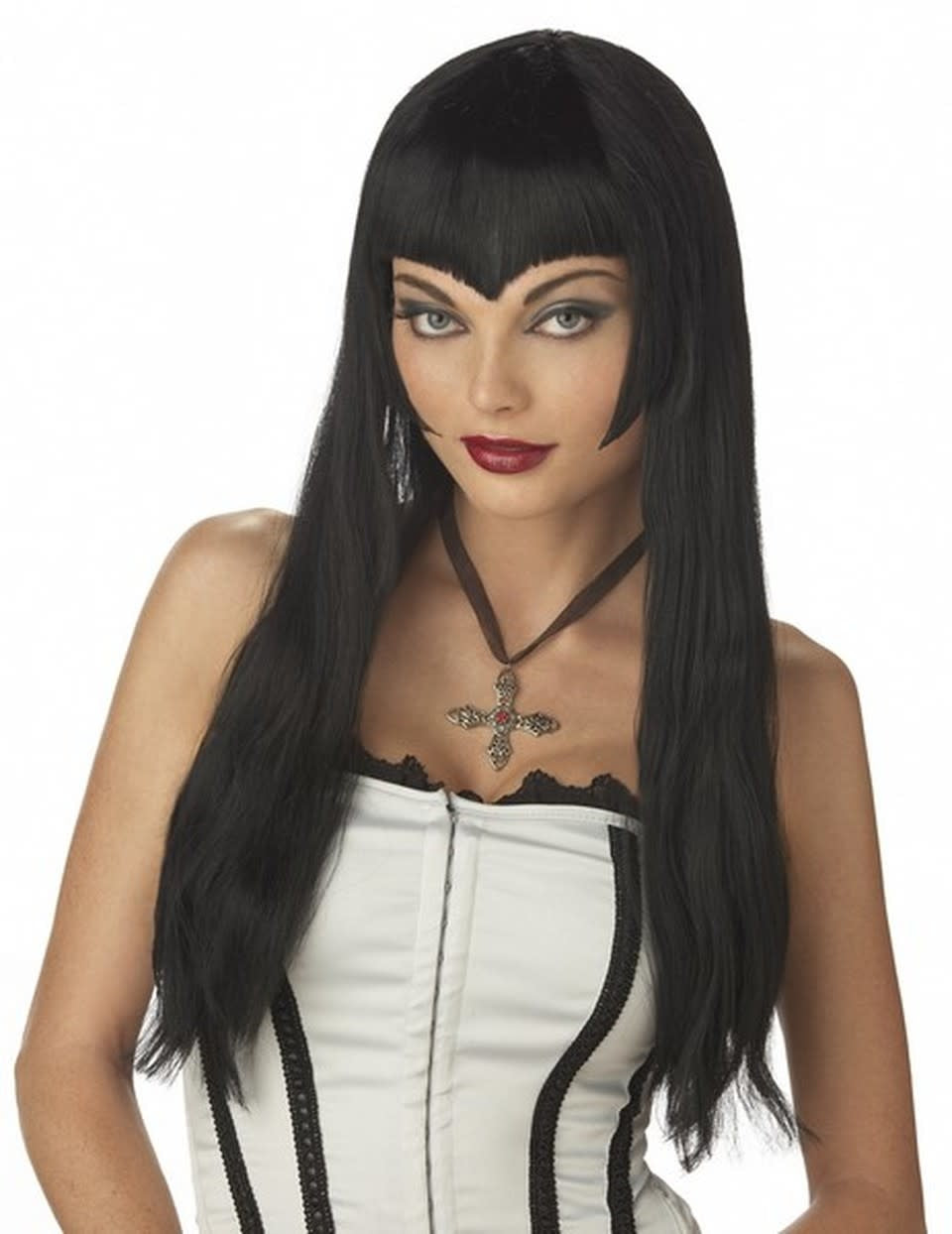 Adult Vampiress Black Wig