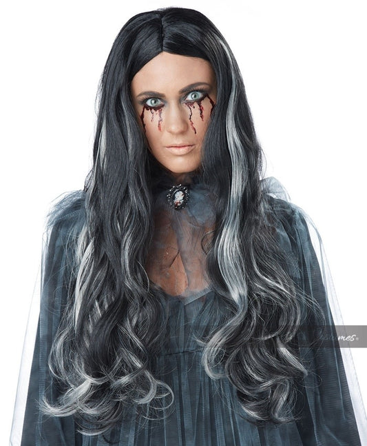 Bloody Mary Wig: Black/Gray