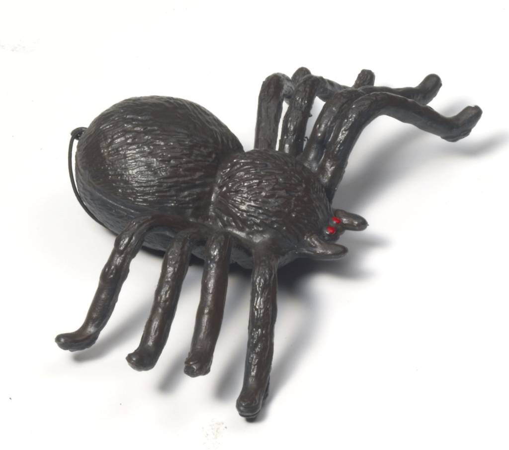 Black Plastic Spider Prop