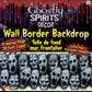 Halloween Wall Border Backdrop: Screaming Face (17"x20')