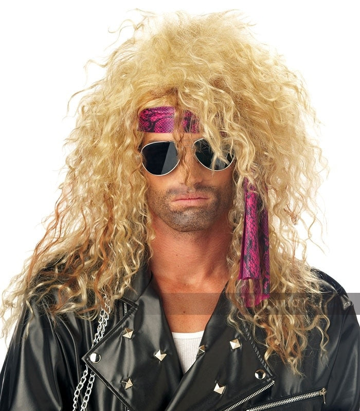 Heavy Metal Rocker Wig: Blonde