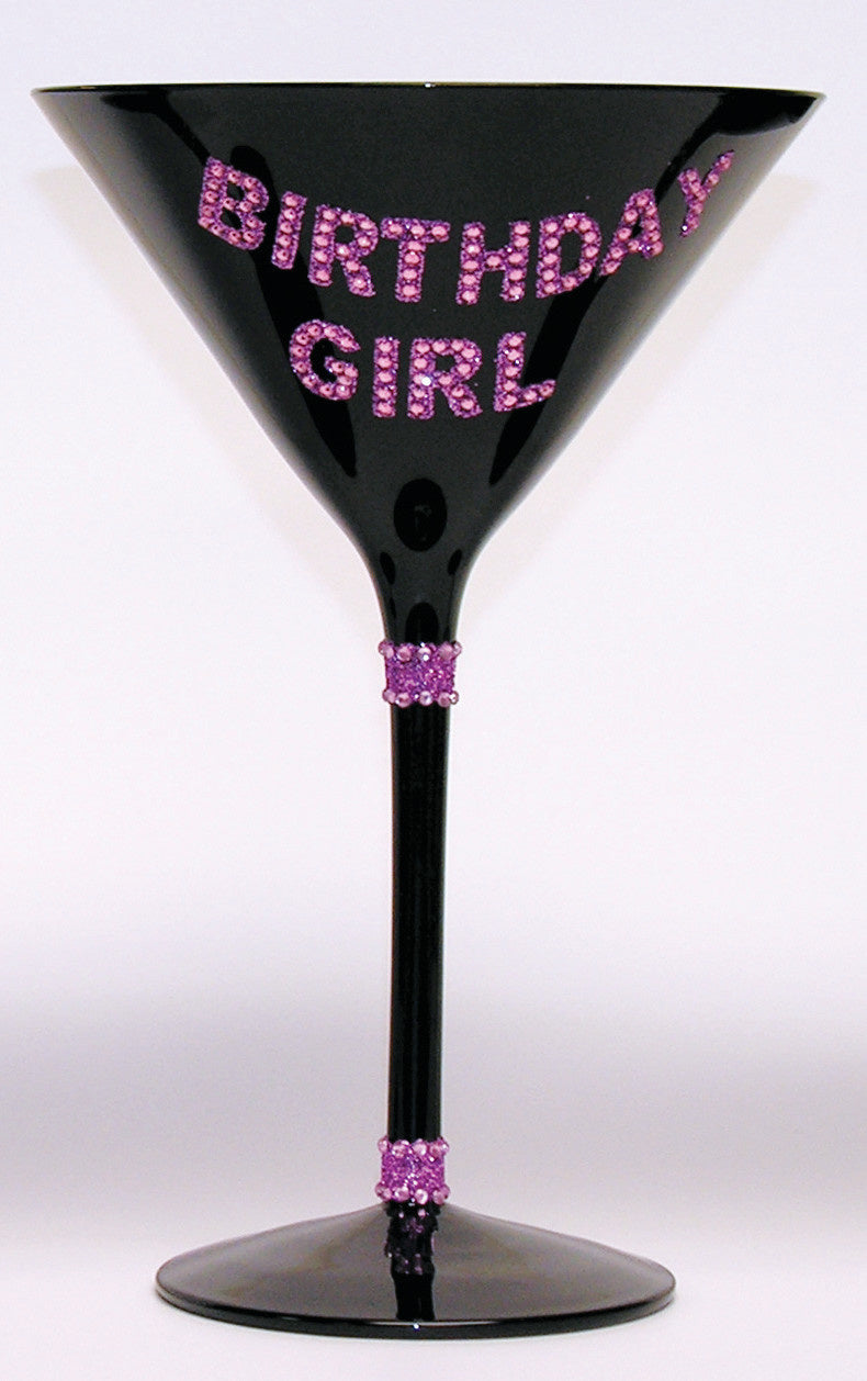 Birthday Girl Martini Glass