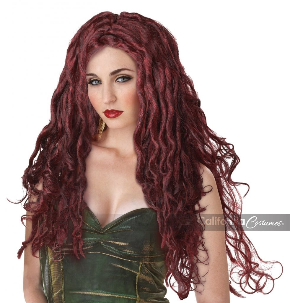 Medusa Wig: Dark Red