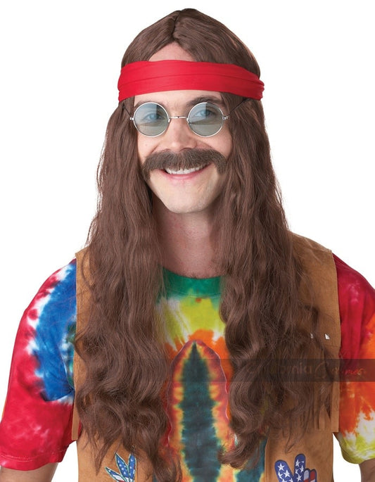 Hippie Man Wig: Brown