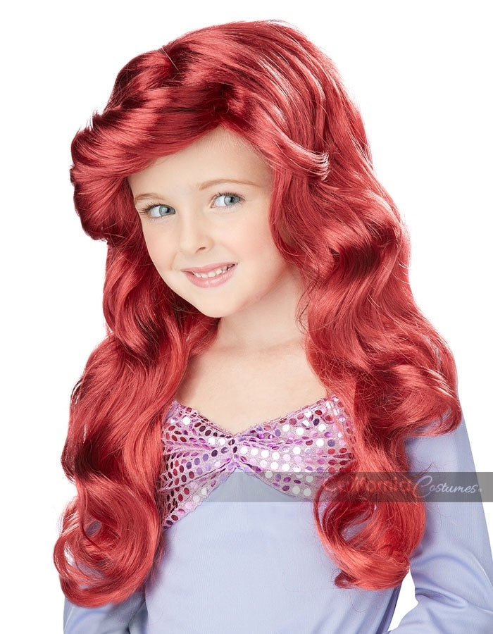 Lil' Mermaid Wig: Child - Red