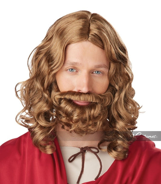 Jesus Wig & Beard: Brown