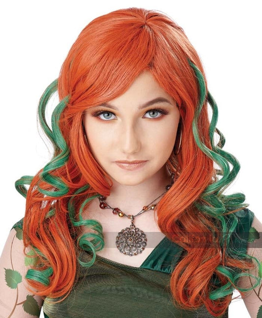 Girl's Pumpkin Vines Wig: Child