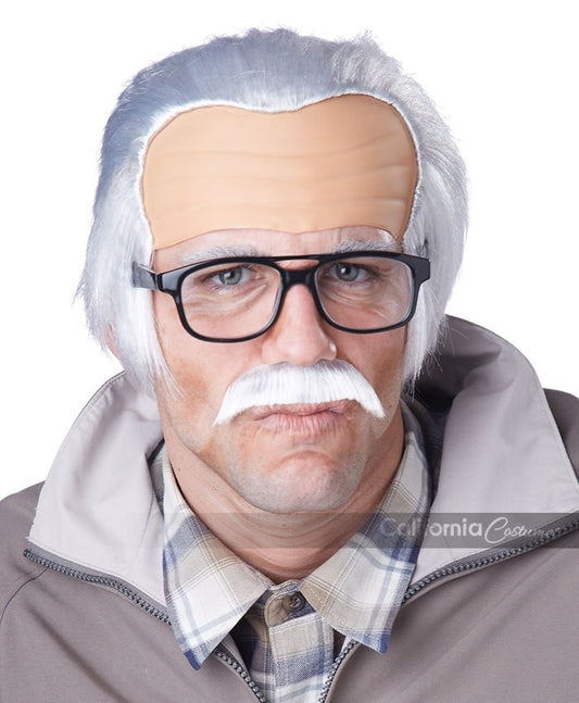 Rude Grandpa Wig: White