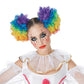 Clown Puffs Wig: Rainbow