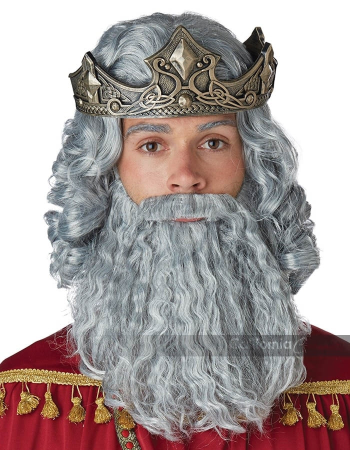 Mens Biblical King Wig And Beard Johnnie Brocks