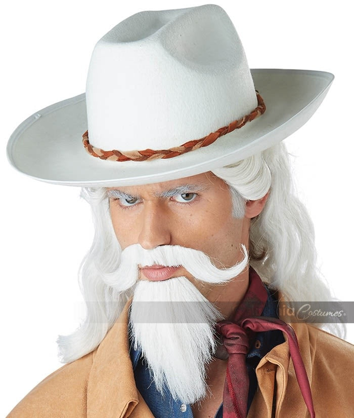 Buffalo Bill Wig: White