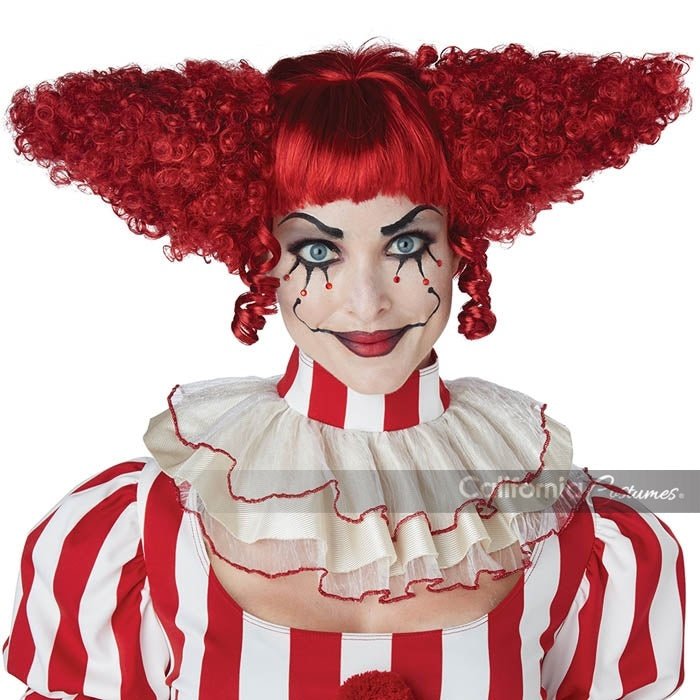 Women s Creepy Clown Wig Johnnie Brocks