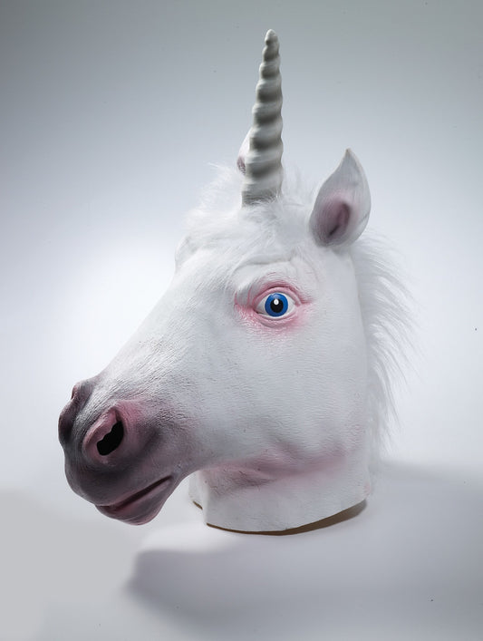 Deluxe Latex Animal Mask: Unicorn