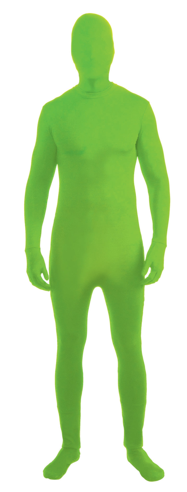 Adult Neon Green Disappearing Man Bodysuit