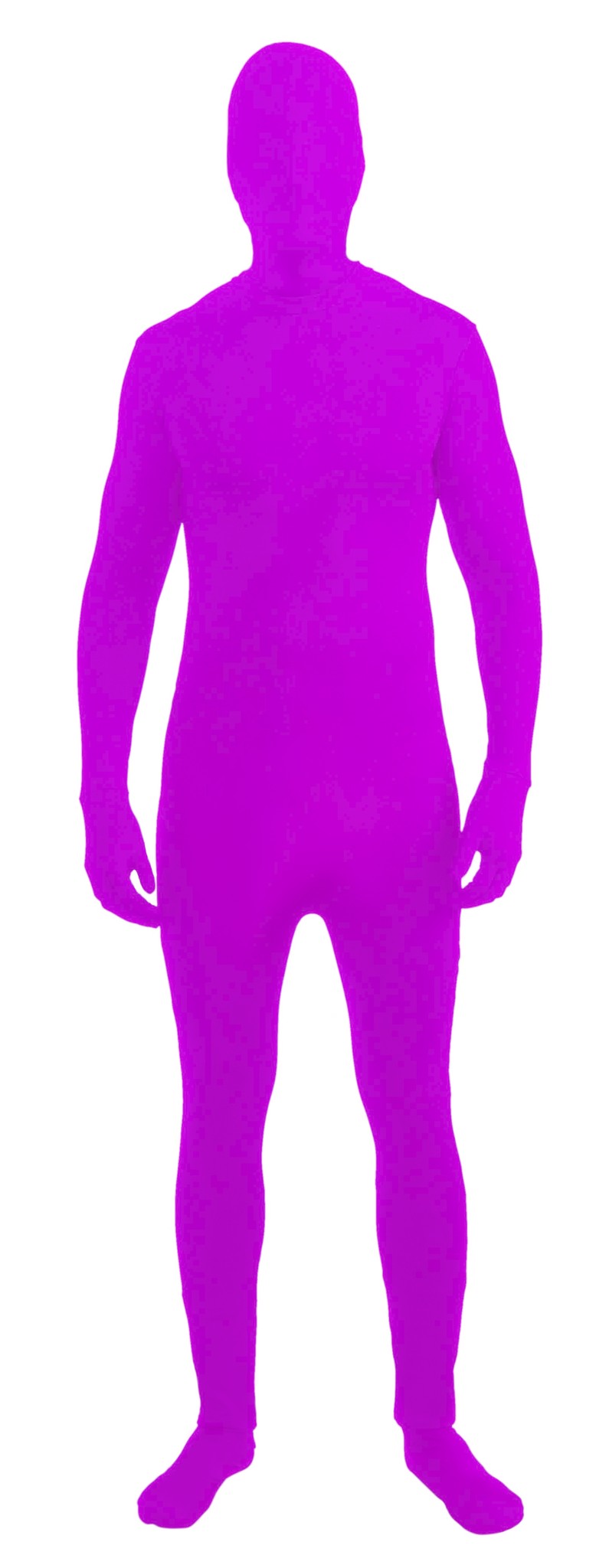 Adult Neon Purple Disappearing Man Bodysuit For Men And Women Johnnie Brocks 