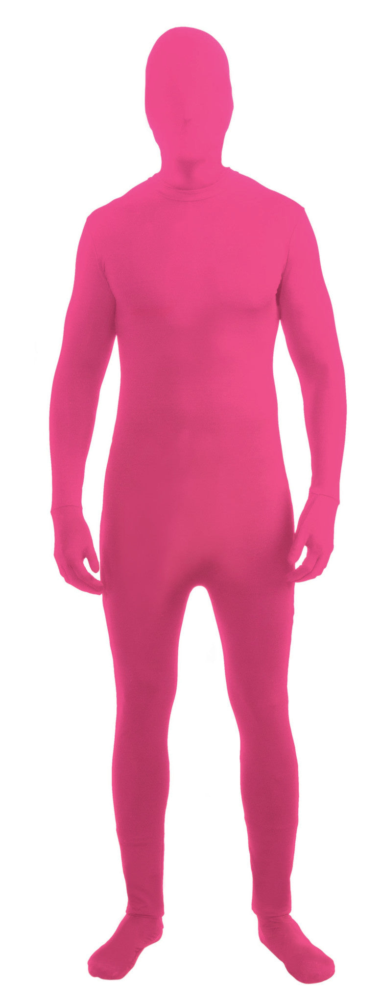 Adult Neon Pink Disappearing Man Bodysuit