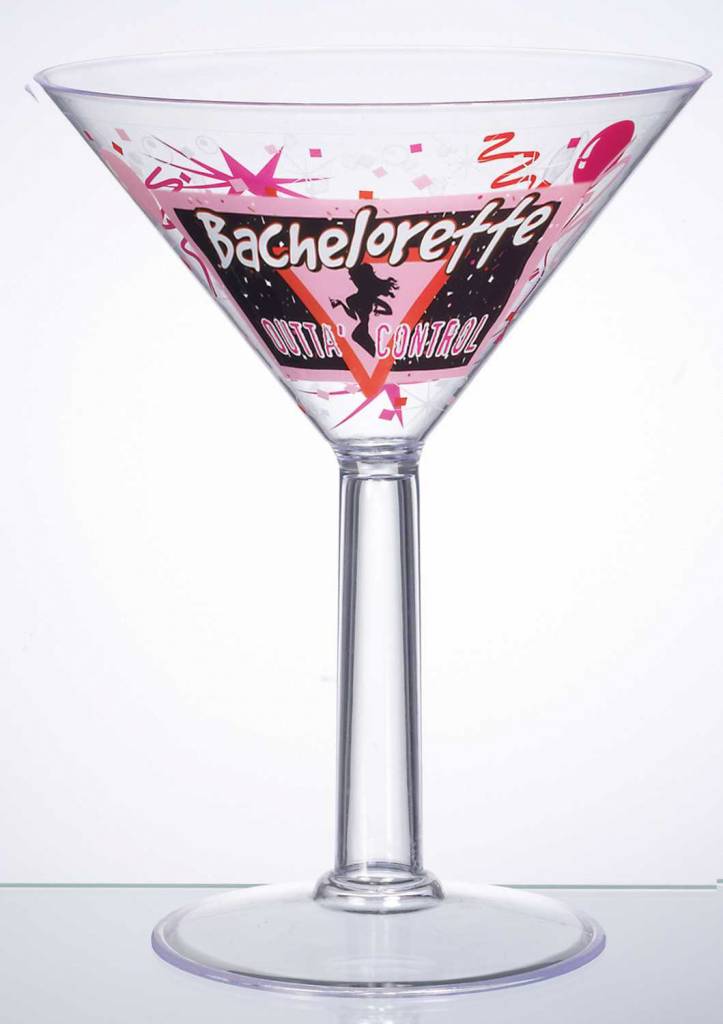 Jumbo Martini Glass: "Bachelorette"