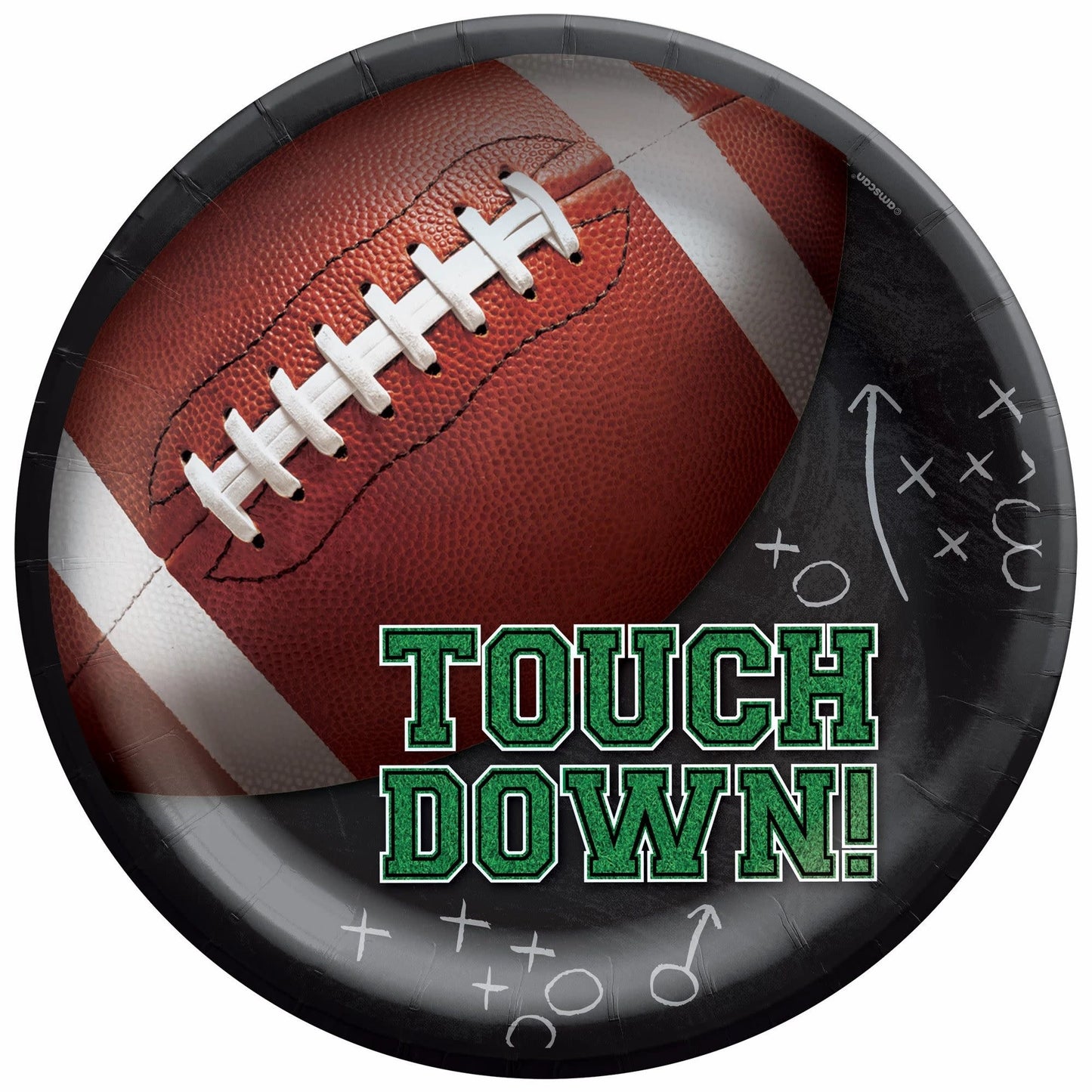 10" Football Plates: Tailgates & Touchdowns (60pk.)