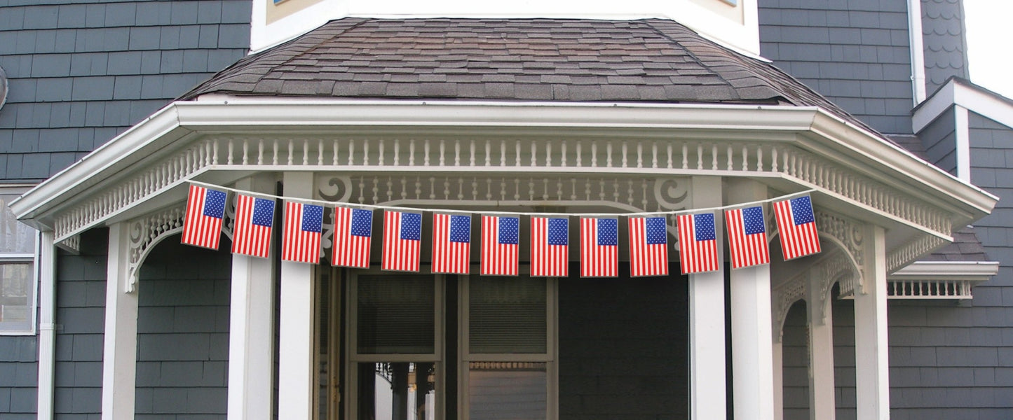 15' Patriotic Banner: American Flags