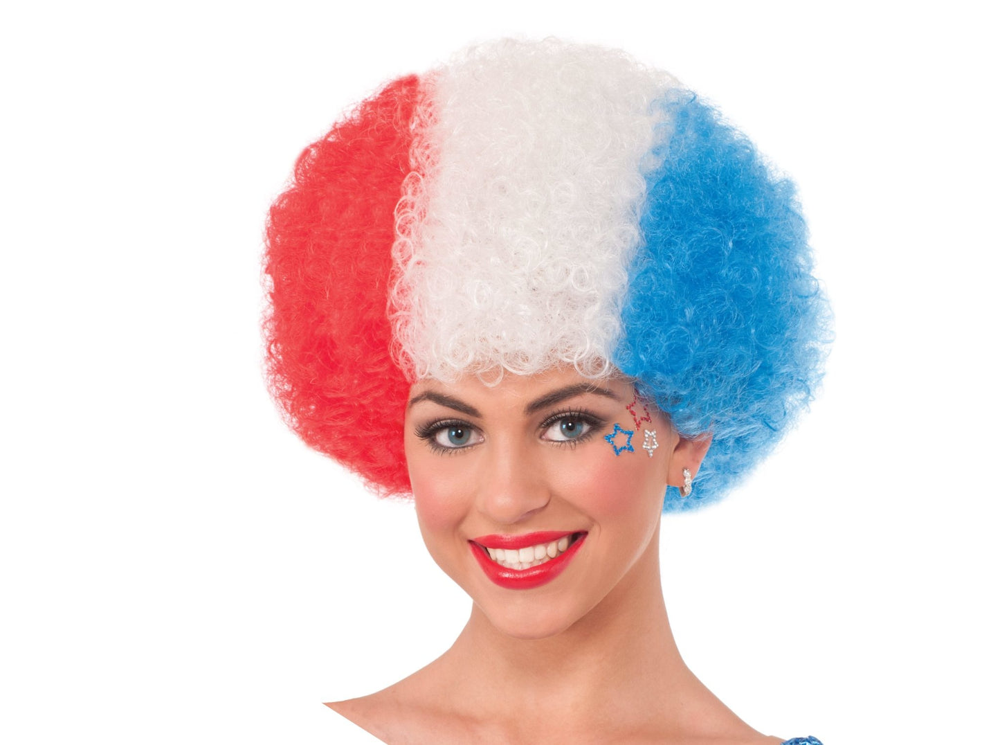 Adult Patriotic Afro Wig