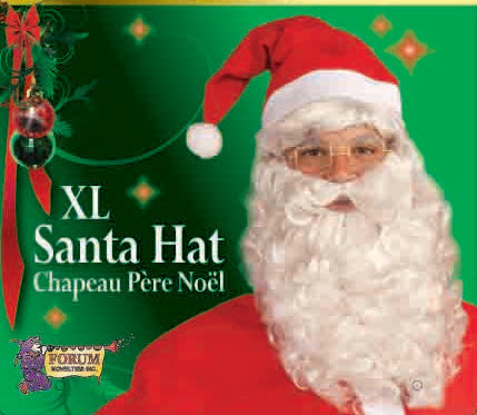 Velour Plush Santa Hat: XL