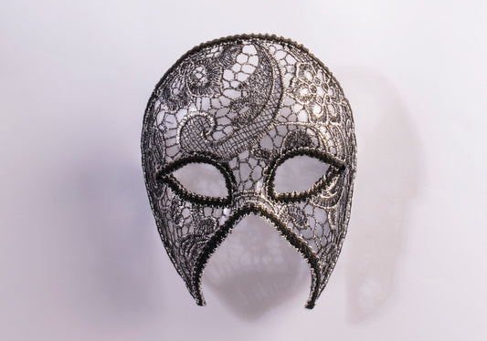 Lacey Half Mask w/ Eyeglasses Arms