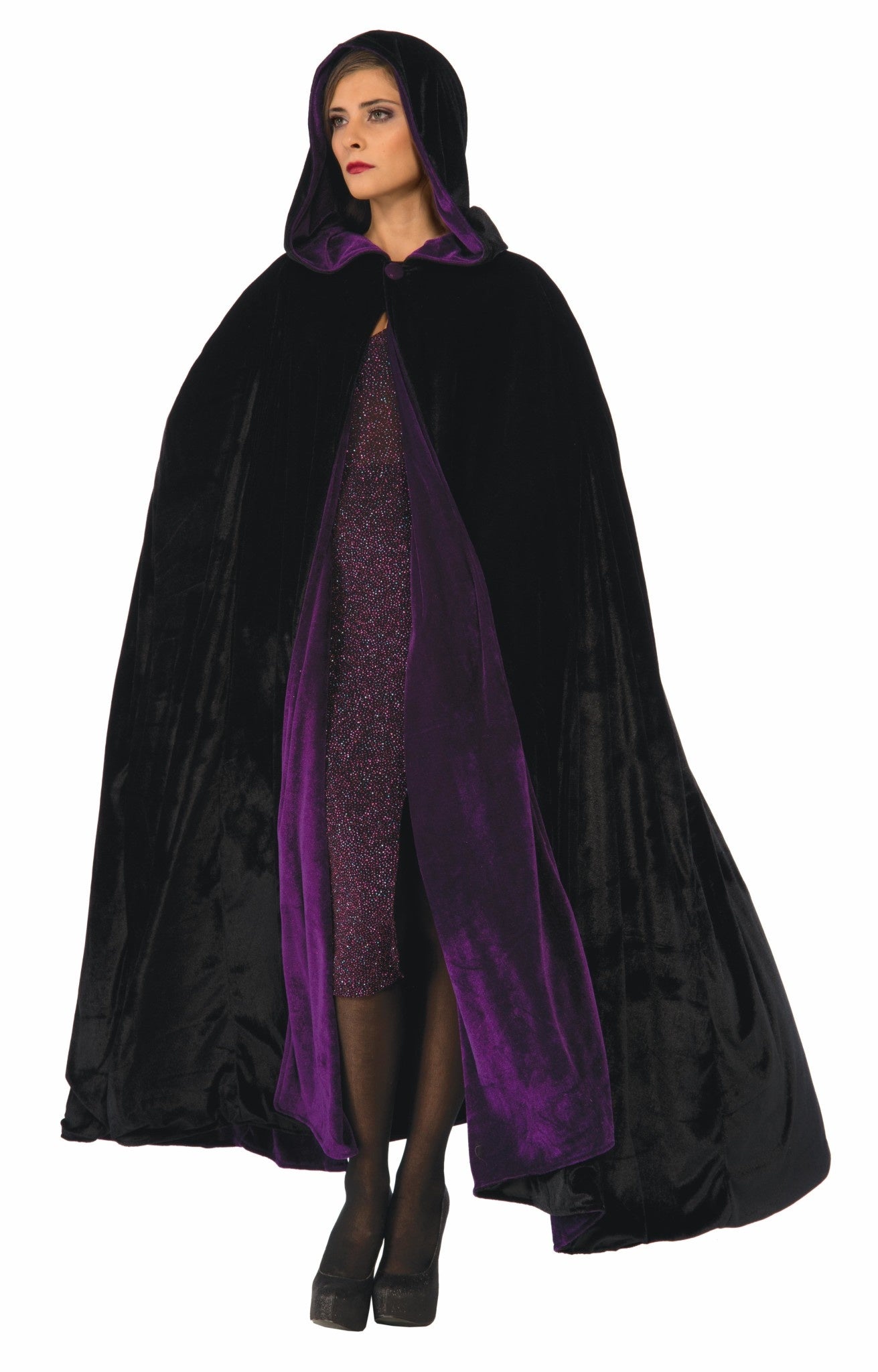 Black/Purple Reversible Cloak