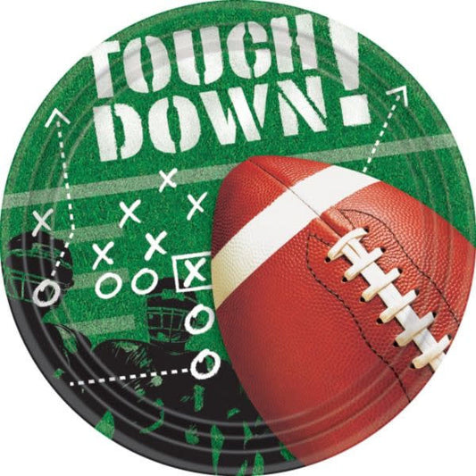 9" Lunch Plates: Football Frenzy (50ct.)