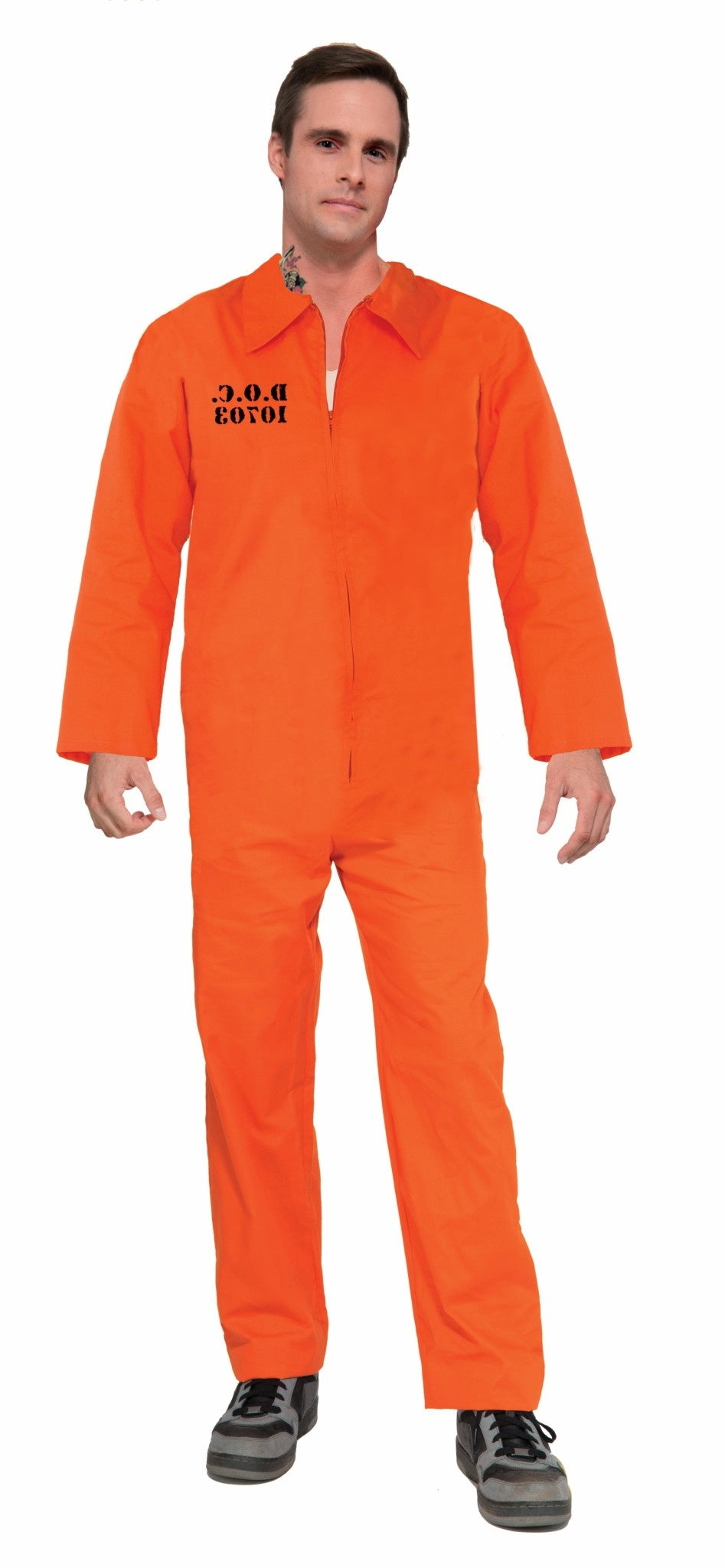 Orange Prisoner JumpSuit - Standard Adult Size