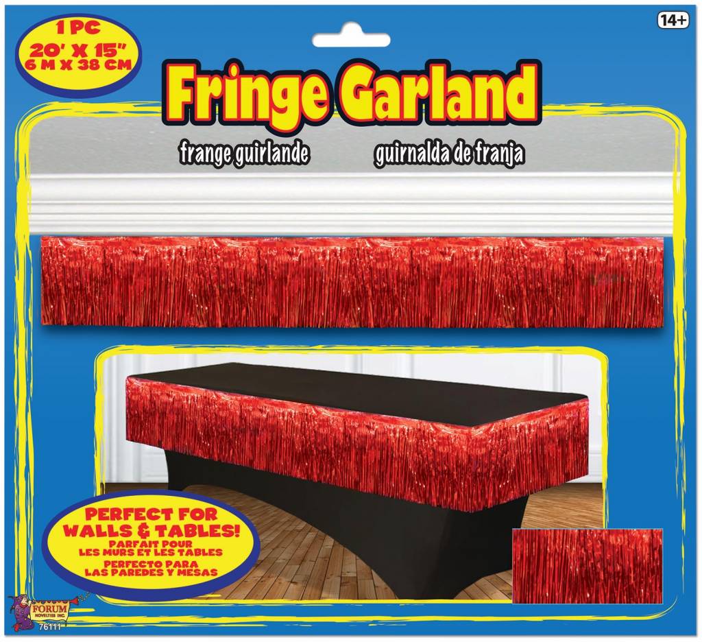 Fringe Garland - Red