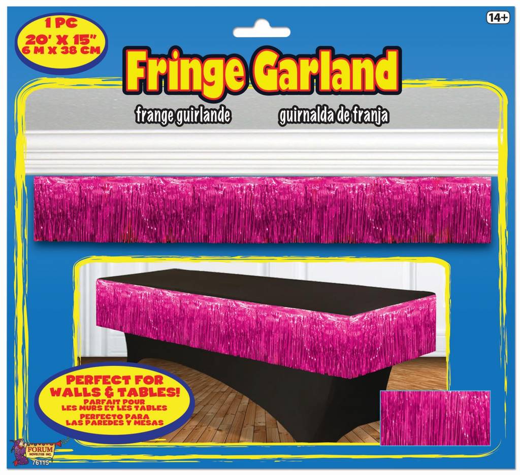 Fringe Garland - Hot Pink