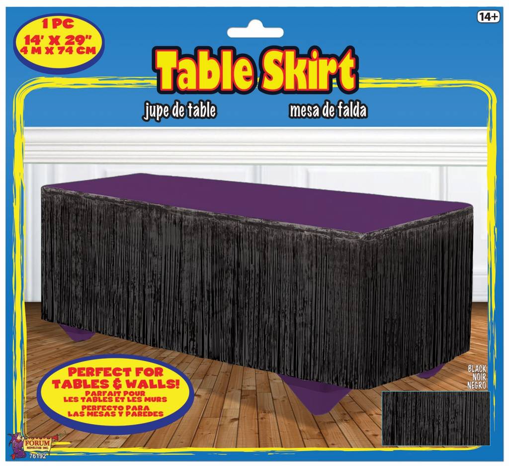 Table Skirt - Black