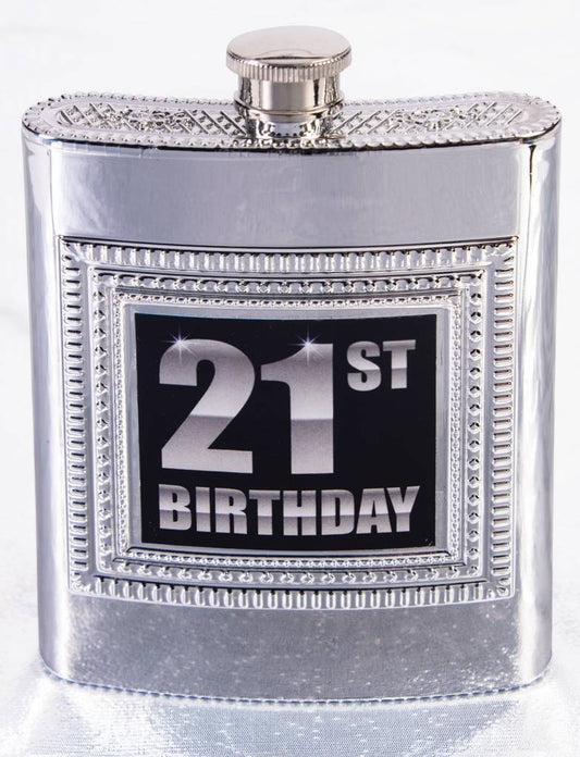 21st Birthday Flask
