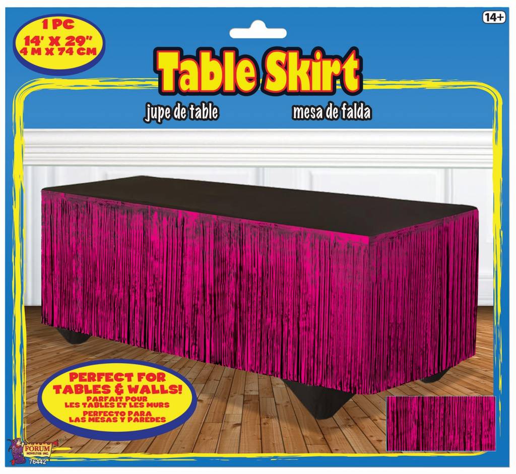 Table Skirt - Hot Pink