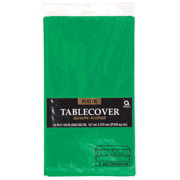 Plastic Table Cover: Rectangle - Green