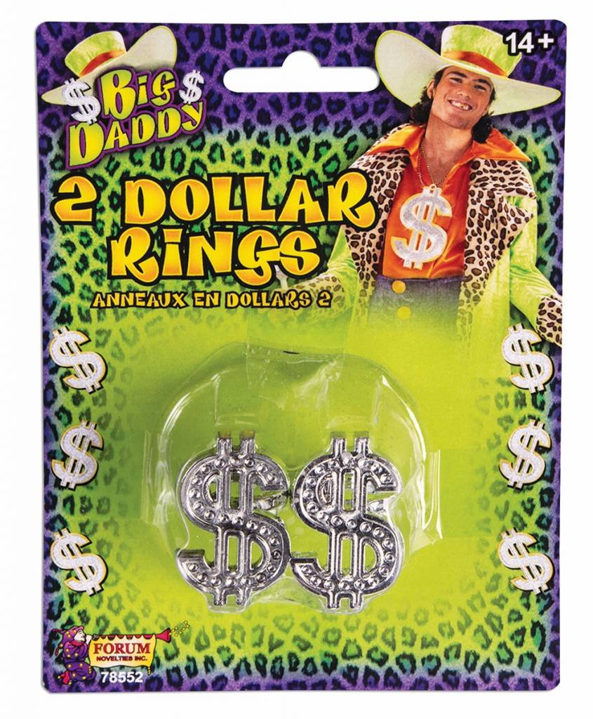 Big Daddy Dollar Rings (2pk)