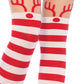 Adult Rudolph Striped Christmas Tights