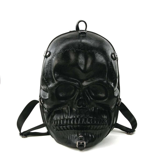 Scary Skull Vinyl Backpack